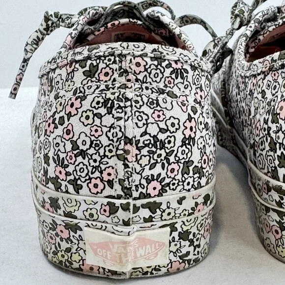 Vans Unisex Multicolor Floral Canvas Sneakers Lace Up Low Top 721356 Sz 6.5M/8W - Picture 8 of 13